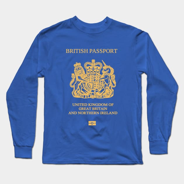 British passport 2020 Long Sleeve T-Shirt by Travellers